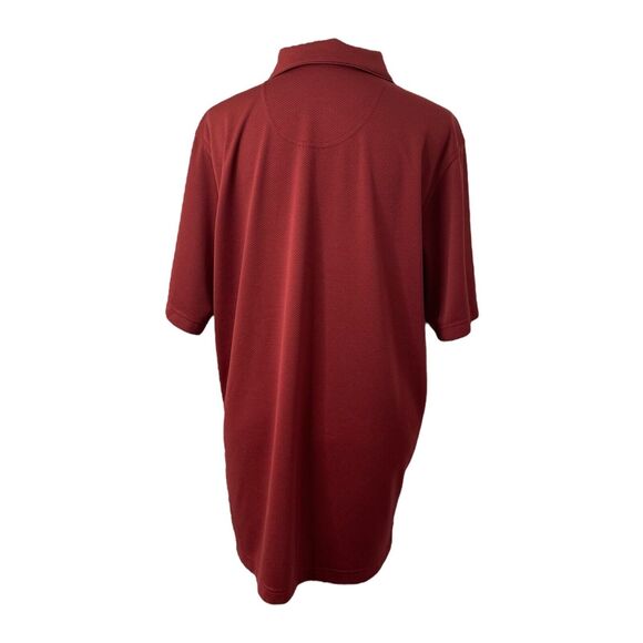 Bolle Men's Polo Shirt Red Short Sleeve Button Athletic Golf Size Large - Picture 2 of 8